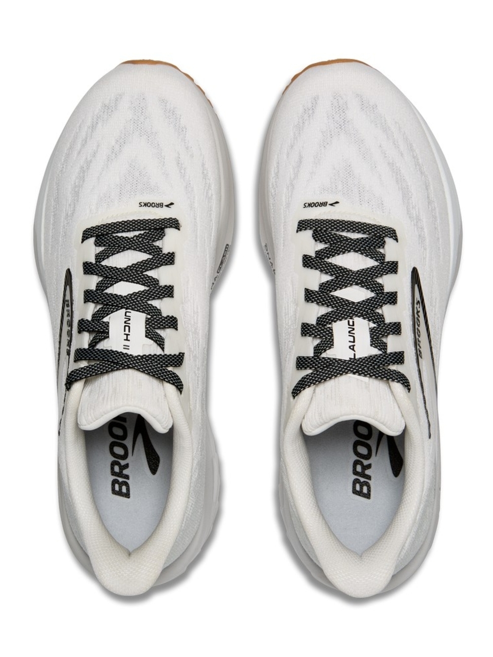Brooks Launch Men's Running Shoe - White with Black Accents